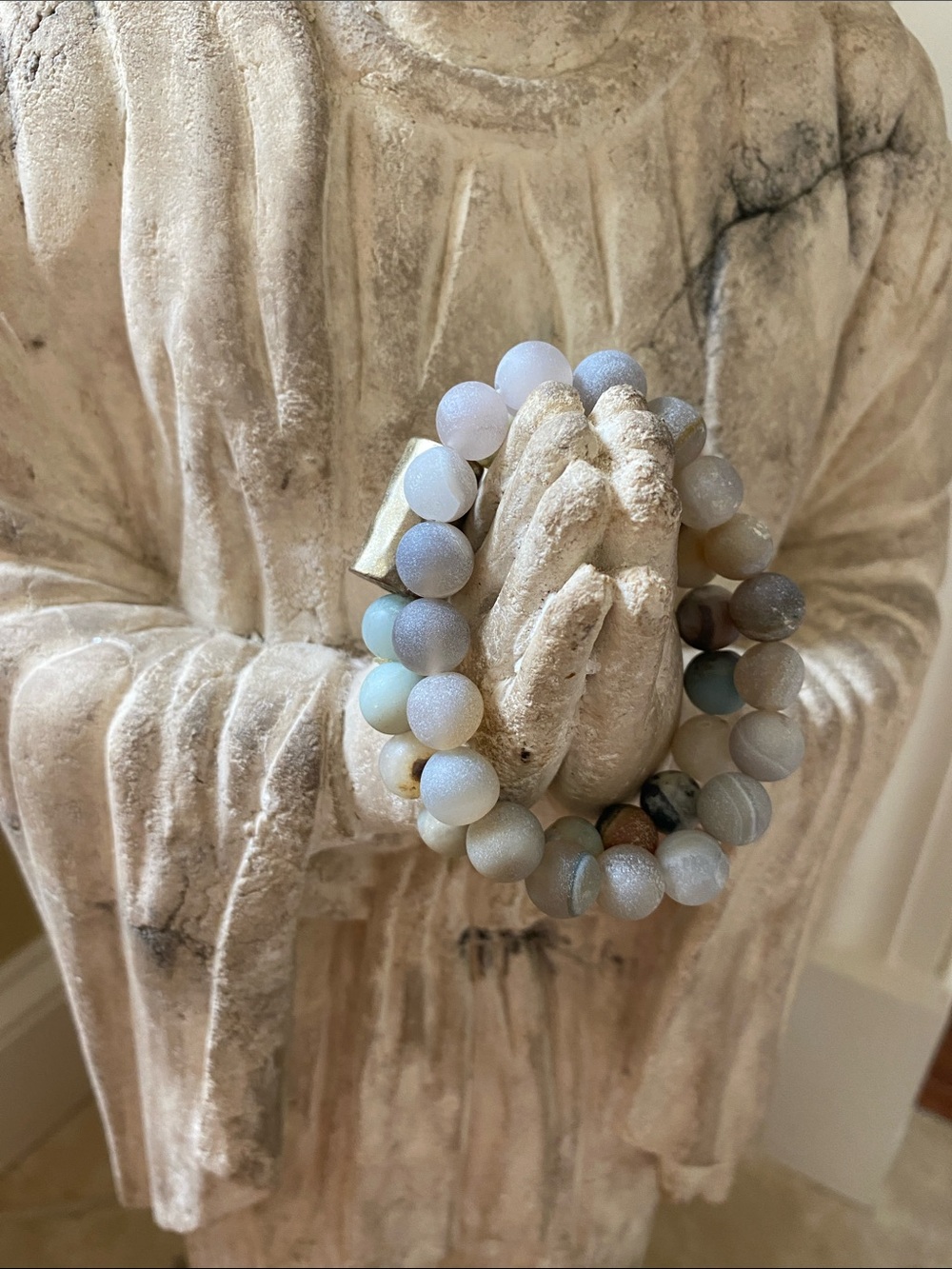 Stone Bead Bracelet Set